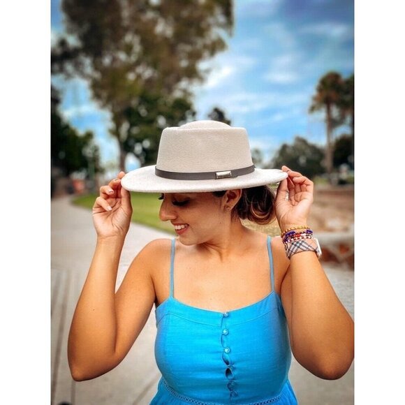 Women Wool Fedora Hat Wide Brim Panama Jazz Felt Classic Accessory